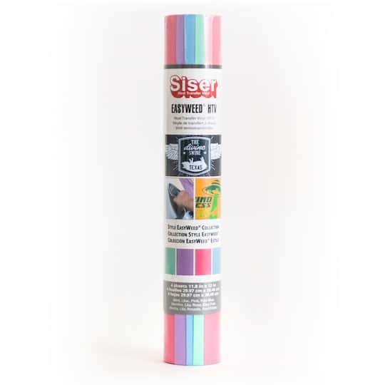 Siser EasyWeed Heat Transfer Vinyl Style Sampler 12in